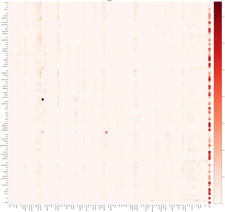 Figure 5: BERT SAM visualization